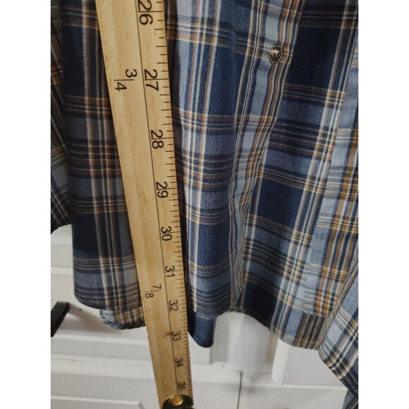 Ely Cattleman Men's Pearl Snap Western Shirt Size XLarge Tall Long Sleeve - Picture 3 of 7